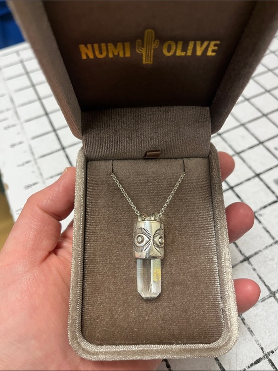 Jewelry - Numi Olive Aquamarine Eye Talisman / brand new / one of a kind
